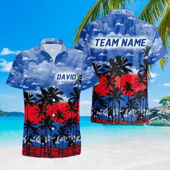 Personalized Kansas-Jayhawks Hawaiian Shirt, Kansas Trending Summer Shirt Gift For Players & Fans | Newhawaiianshirts