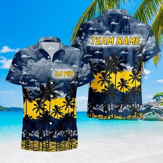 Personalized Michigan-Wolverines Hawaiian Shirt, Michigan Trending Summer Shirt Gift For Fans | Newhawaiianshirts CA