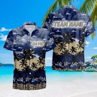 Personalized Navy-Midshipmen Hawaiian Shirt, Custom Team Name Trending Summer Shirt Gift For Fans | Newhawaiianshirts AU