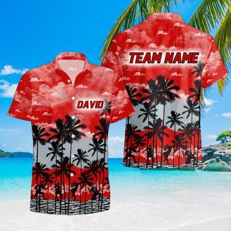 Personalized Ohio-State-Buckeyes Hawaiian Shirt, Custom Team Name Trending Summer Shirt Gift For Fans | Newhawaiianshirts UK