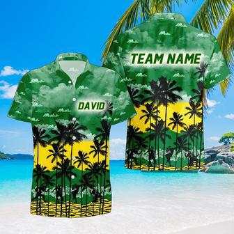 Personalized Oregon-Ducks Hawaiian Shirt, Custom Team Name Trending Summer Shirt Gift For Fans | Newhawaiianshirts