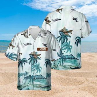 Personalized Phantom II Hawaiian Shirt for Men Dad Veteran, Patriot Day, Gift for Husband | Newhawaiianshirts UK