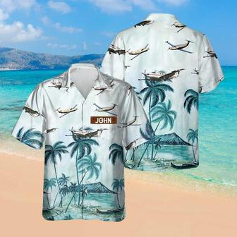 Personalized Pilatus Hawaiian Shirt for Men Dad Veteran, Patriot Day, Gift for Husband | Newhawaiianshirts AU