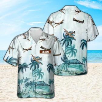 Personalized Short Stirling Hawaiian Shirt for Men Dad Veteran, Patriot Day, Gift for Husband | Newhawaiianshirts UK