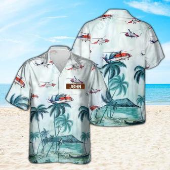 Personalized Sikorsky Hawaiian Shirt for Men Dad Veteran, Patriot Day, Gift for Husband | Newhawaiianshirts UK