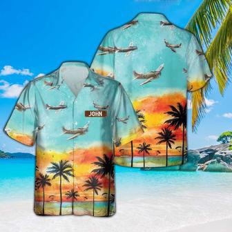 Personalized Skyraider Tropical Hawaiian Shirt for Men, Dad Veteran, Husband, Patriot Day | Newhawaiianshirts AU