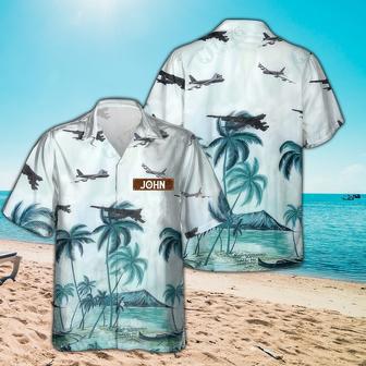 Personalized Stratofortress Livery Hawaiian Shirt for Men Dad Veteran, Patriot Day | Newhawaiianshirts CA