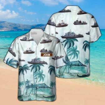 Personalized Swift Boats Vietnam Hawaiian Shirt for Men Dad Veteran, Patriot Day, Gift for Husband | Newhawaiianshirts UK