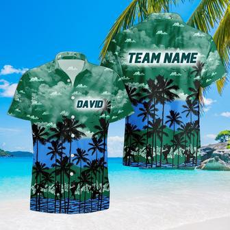 Personalized Tulane-Green-Wave Hawaiian Shirt, Custom Team Name Trending Summer Shirt Gift For Fans | Newhawaiianshirts UK