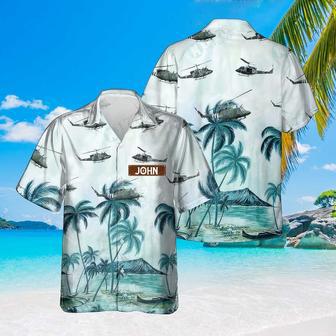 Personalized Twin Huey Hawaiian Shirt for Men Dad Veteran, Patriot Day, Gift for Husband | Newhawaiianshirts DE