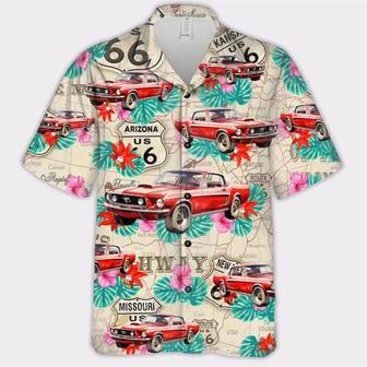 Personalized Vintage Car Hawaii Shirt Gift For Dad, Grandpa | Newhawaiianshirts UK