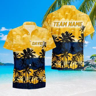 Personalized West-Virginia-Mountaineers Hawaiian Shirt, Custom Team Name Trending Summer Shirt Gift For Fans | Newhawaiianshirts UK