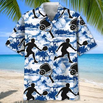 Pickleball Blue Nature Hawaiian Shirt for Men, Women, Tropical Pickleball Aloha Shirt | Newhawaiianshirts DE