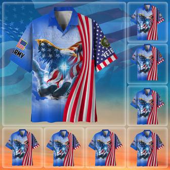 Premium American Patriot US Veteran Hawaii Shirt | Newhawaiianshirts AU