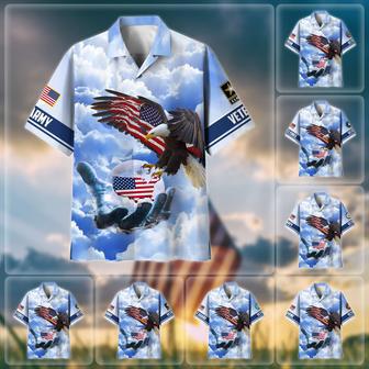 Premium American Pride US Veteran Hawaii Shirt | Newhawaiianshirts AU