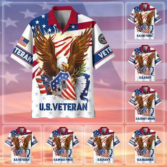 Premium Eagle US Veteran Hawaii Shirt | Newhawaiianshirts