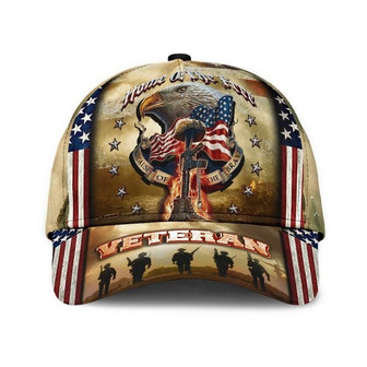 Premium Home Of The Free Veteran Cap Amber - Monsterry