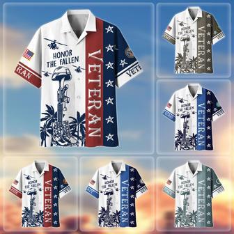 Premium Honor The Fallen US Veterans Hawaii Shirt | Newhawaiianshirts AU