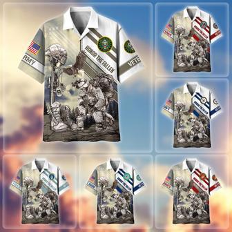 Premium Honor The Fallen US Veterans Hawaii Shirt | Newhawaiianshirts CA