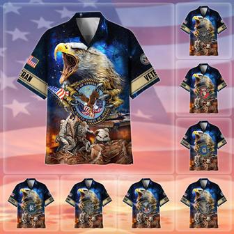 Premium Honoring All Who Served US Veteran Hawaii Shirt | Newhawaiianshirts AU