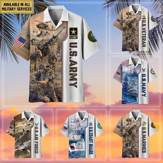 Premium Proudly Served US Veteran Hawaii Shirt | Newhawaiianshirts CA