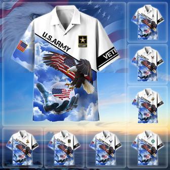 Premium Proudly Served US Veteran Hawaii Shirt | Newhawaiianshirts AU