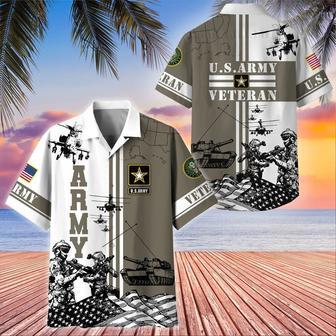 Premium Proudly Served US Veterans Hawaii Shirt Gift For Army Soldier Veteran | Newhawaiianshirts AU