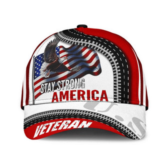 Premium Stay Strong America Veteran Cap Red - Monsterry
