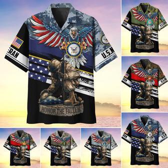 Premium U.S Multiple Service Veteran Hawaii Shirt | Newhawaiianshirts AU