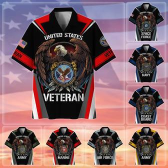 Premium US Multiple Service Veteran Hawaii Shirt | Newhawaiianshirts DE