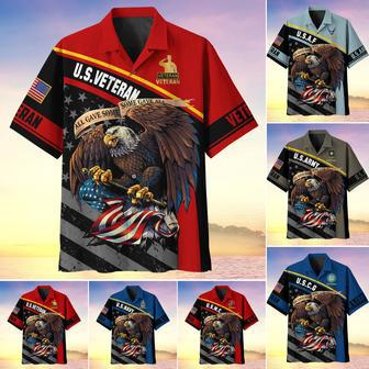 Premium U.S Multiple Service Veteran Hawaii Shirt | Newhawaiianshirts UK