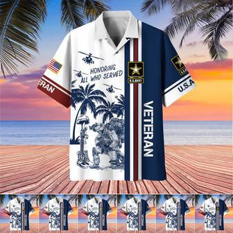 Premium U.S Veteran Hawaii Shirt | Newhawaiianshirts UK