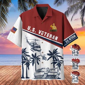 Premium U.S Veteran Hawaii Shirt | Newhawaiianshirts UK