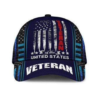 Premium Veteran Of The US Cap Navy Color - Monsterry