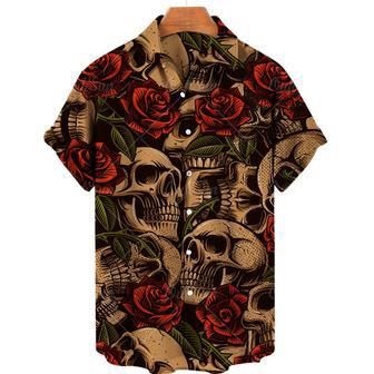 Skull Hawaiian Shirt for Men, Women, Gothic Style Skull Summer Shirt for Skull Lovers | Newhawaiianshirts AU