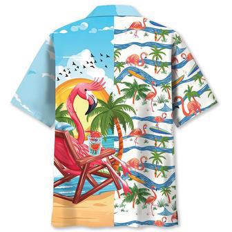 Summer Vacation Flamingo Hawaiian Shirt for Men, Women, Summer Beach Shirt for Him | Newhawaiianshirts AU