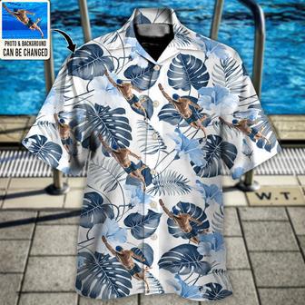 Swimming You Want Tropical Style Custom Photo Hawaiian Shirt Personalized Photo Gifts | Newhawaiianshirts DE