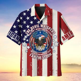 The Devil Whispers To The American Independence Day Hawaii Shirt | Newhawaiianshirts UK