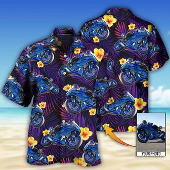 Trooper Motorcycle Tropical Custom Photo Hawaiian Shirt for Men Women, Idea Gift Summer Shirt | Newhawaiianshirts AU