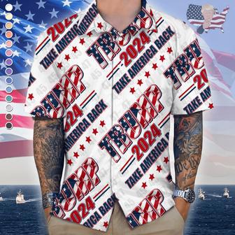 Trump 2024 Take America Back Hawaii Shirt 62426, Trump Shirt for Men, Women | Newhawaiianshirts UK