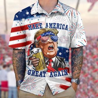 Trump Make America Great Again Hawaiian Shirt, Trump Hawaii Shirt For Men, Women, Republican Supporters | Newhawaiianshirts DE