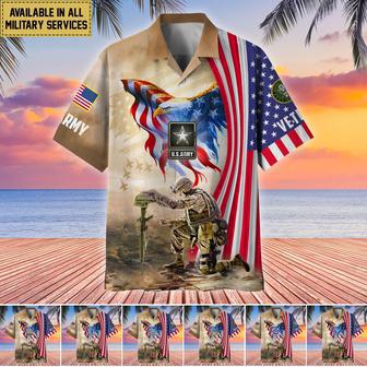 Unique Proudly Served US Veteran Hawaii Shirt | Newhawaiianshirts DE