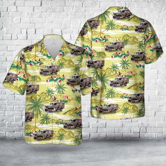 US Army 1941 Dodge Ambulance Hawaiian Shirt for Men, Veteran | Newhawaiianshirts UK