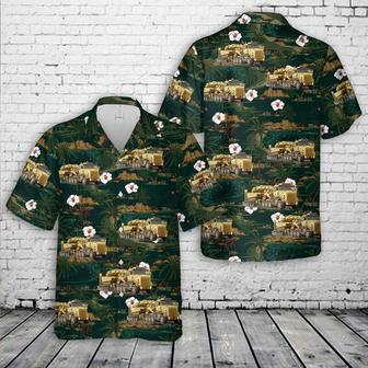 US Army Truck Tractor & HET Semi-trailer Hawaiian Shirt | Newhawaiianshirts UK