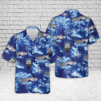 US Navy USS Freedom Hawaiian Shirt for Men, Dad, Veteran | Newhawaiianshirts UK