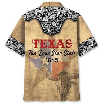 Vintage Texas The Lone Star State Hawaiian Shirt for Men, Cowboy, Cowgirl | Newhawaiianshirts AU