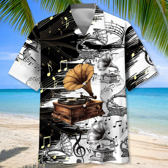 Vinyl Record Old Gramophone Hawaiian Shirt for Men, Women | Newhawaiianshirts