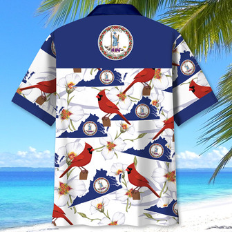 Virginia Hummingbird Proud State Hawaiian Shirt for Men, Women, Virginia Tropical Hawaiian Summer Beach Shirt | Newhawaiianshirts