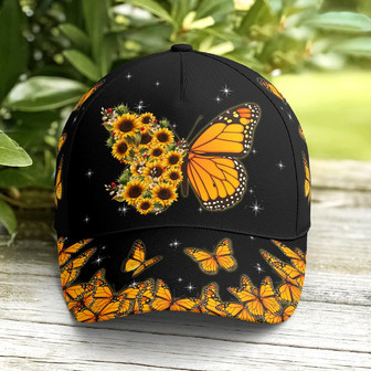 Baseball Cap For Butterflies Lovers Monarch Butterfly Design - Monsterry