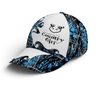 Blue Camouflaged Deer Pattern Baseball Cap - Monsterry